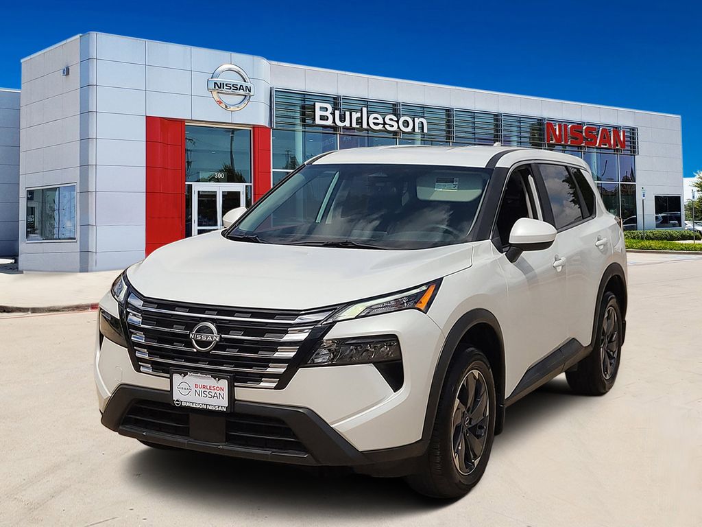 Everest White Pearl 2025 Nissan Rogue SV FWD SUV / Crossover Front-Wheel Drive Continuously Variable Transmission
