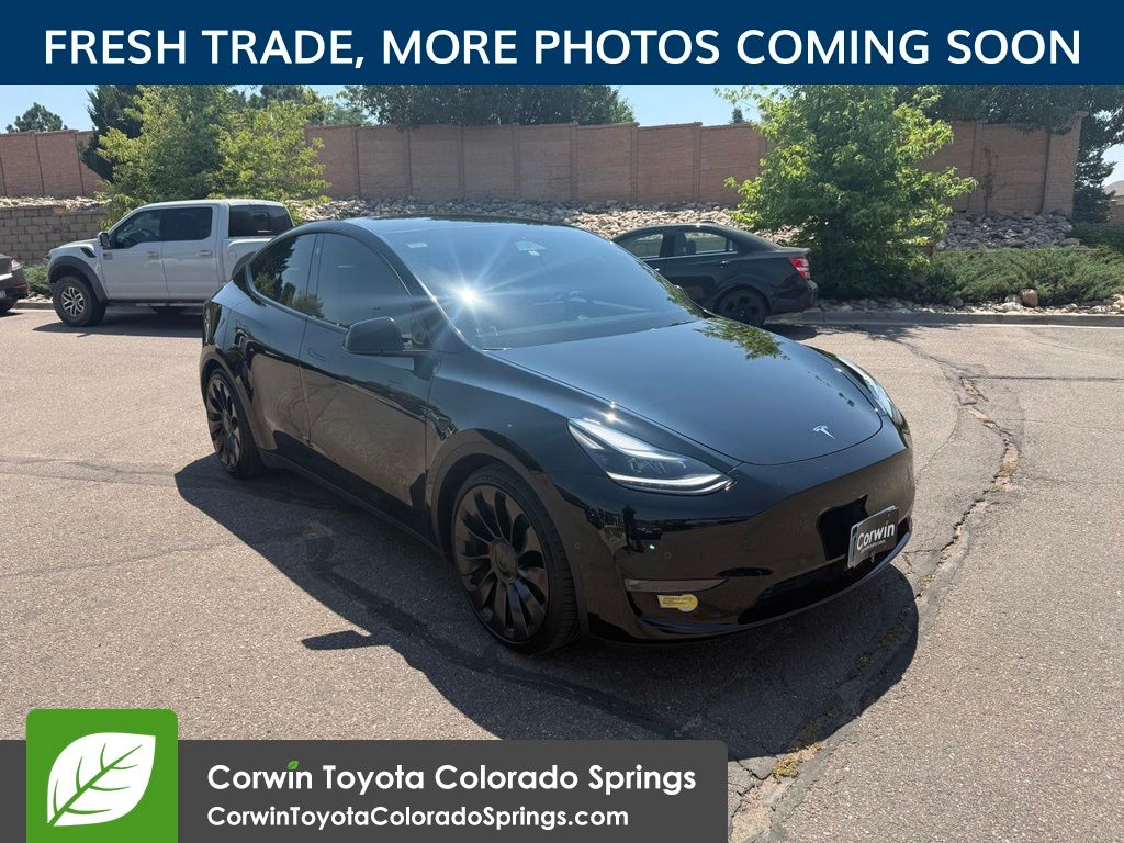 Solid Black 2022 Tesla Model Y SUV / Crossover All-Wheel Drive 1-Speed Automatic