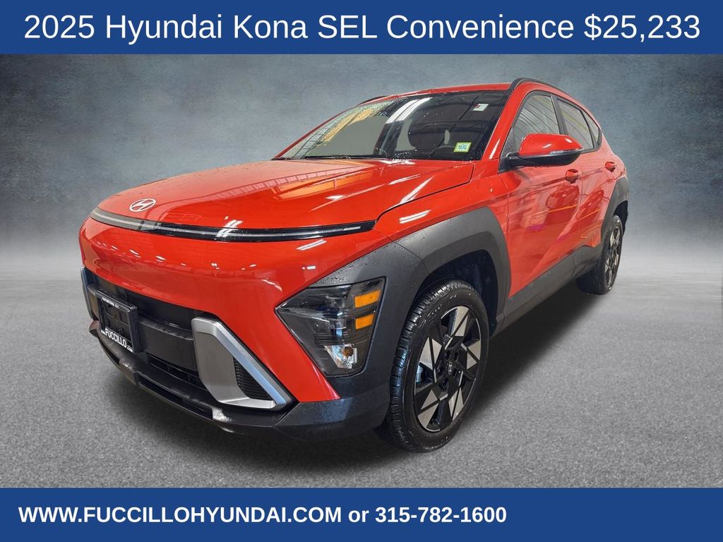 Orange Pearl 2025 Hyundai Kona SEL Convenience AWD SUV / Crossover All-Wheel Drive Continuously Variable Transmission