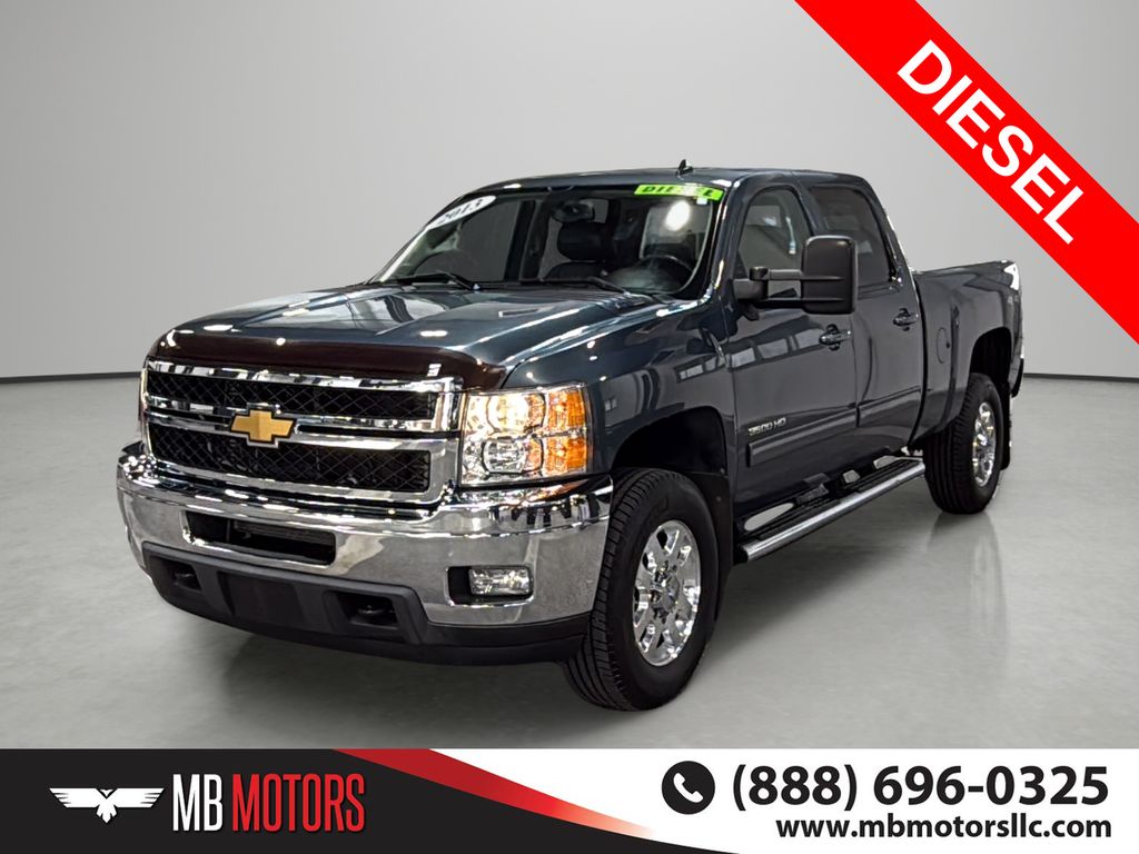 Gray 2013 Chevrolet Silverado 3500HD Pickup Truck Four-Wheel Drive 6-Speed Automatic