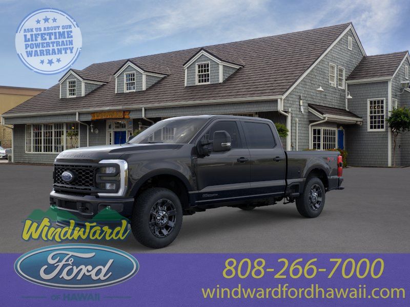 Black Metallic 2025 Ford F-250 Super Duty XL Crew Cab 4WD Pickup Truck Four-Wheel Drive Automatic