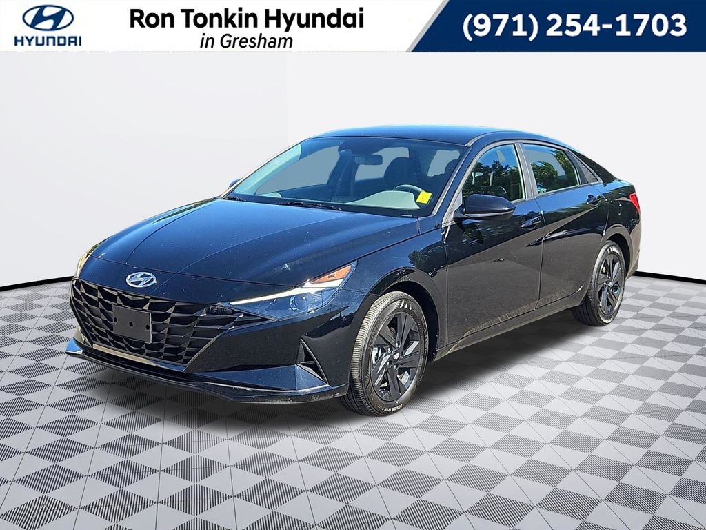 Onyx Black 2023 Hyundai Elantra Hybrid Blue FWD Sedan Front-Wheel Drive 6-Speed Dual Clutch