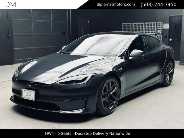 Black 2024 Tesla Model S AWD Sedan All-Wheel Drive 1-Speed Automatic