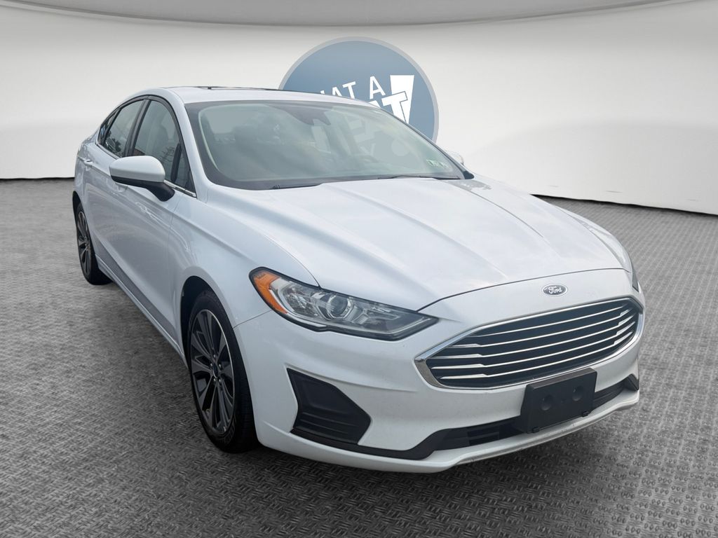 Oxford White 2020 Ford Fusion Sedan All-Wheel Drive 6-Speed Automatic