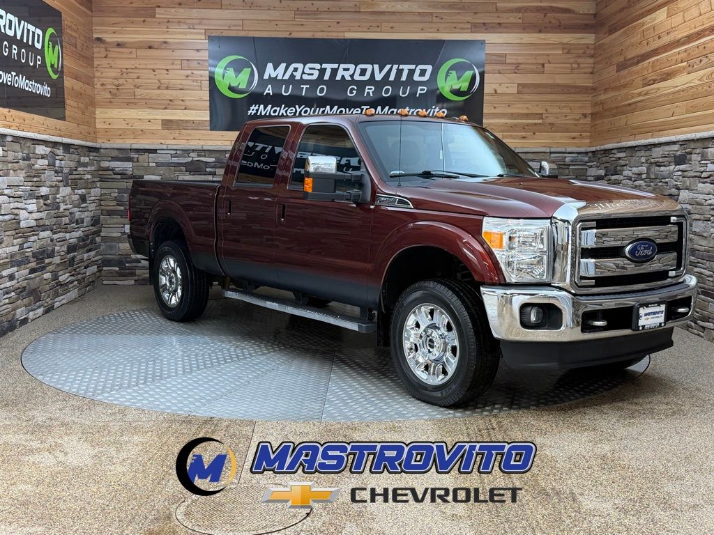 Bronze 2016 Ford F-250 Super Duty Lariat Crew Cab 4WD Pickup Truck Four-Wheel Drive 6-Speed Automatic