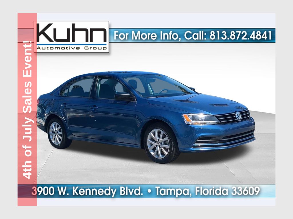 Silk Blue Metallic 2015 Volkswagen Jetta Sedan Front-Wheel Drive 6-Speed Automatic