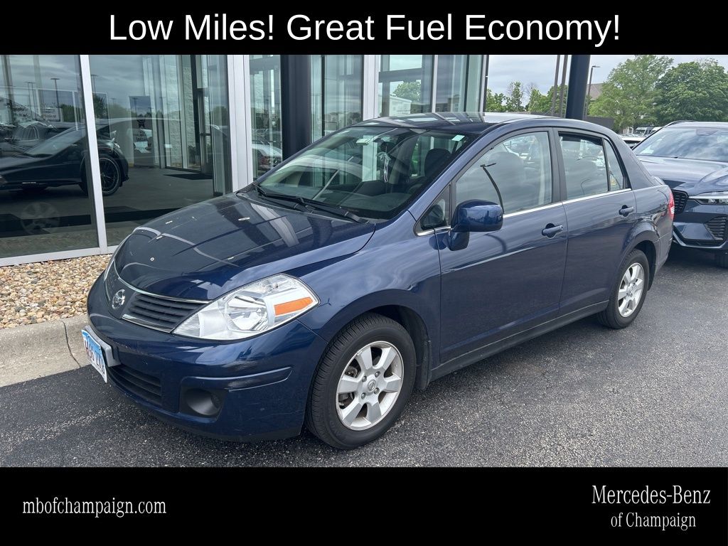 Blue Onyx Metallic 2007 Nissan Versa S Sedan Front-Wheel Drive Continuously Variable Transmission
