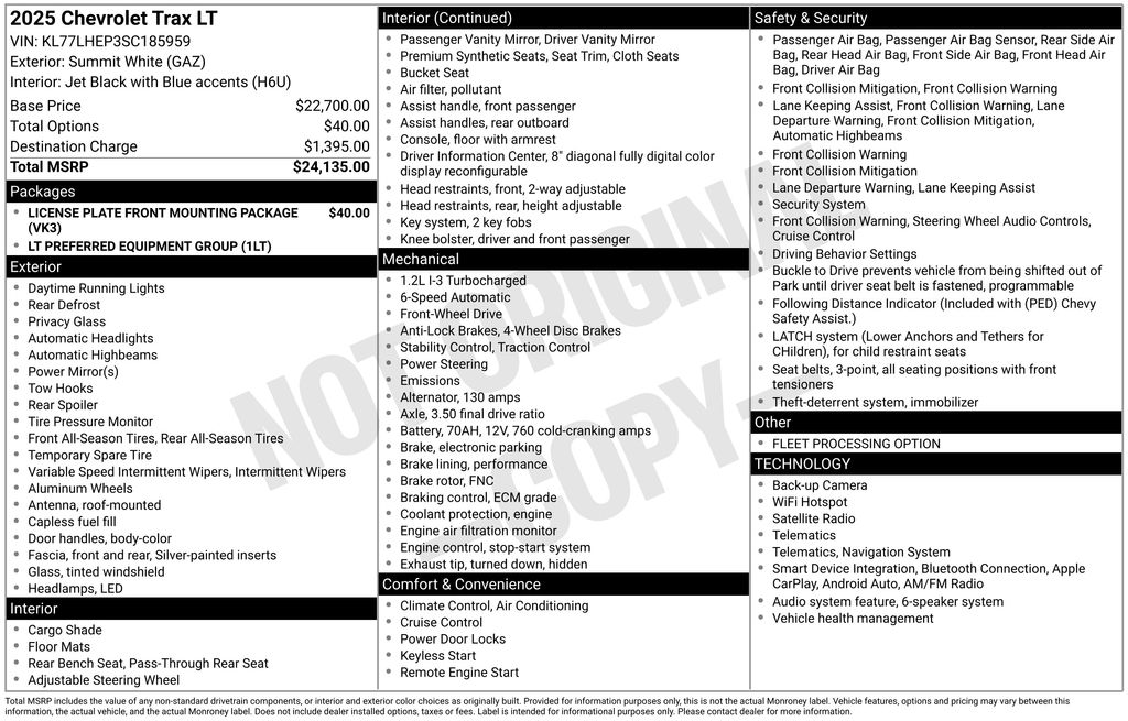 Used 2025 Chevrolet Trax SUV