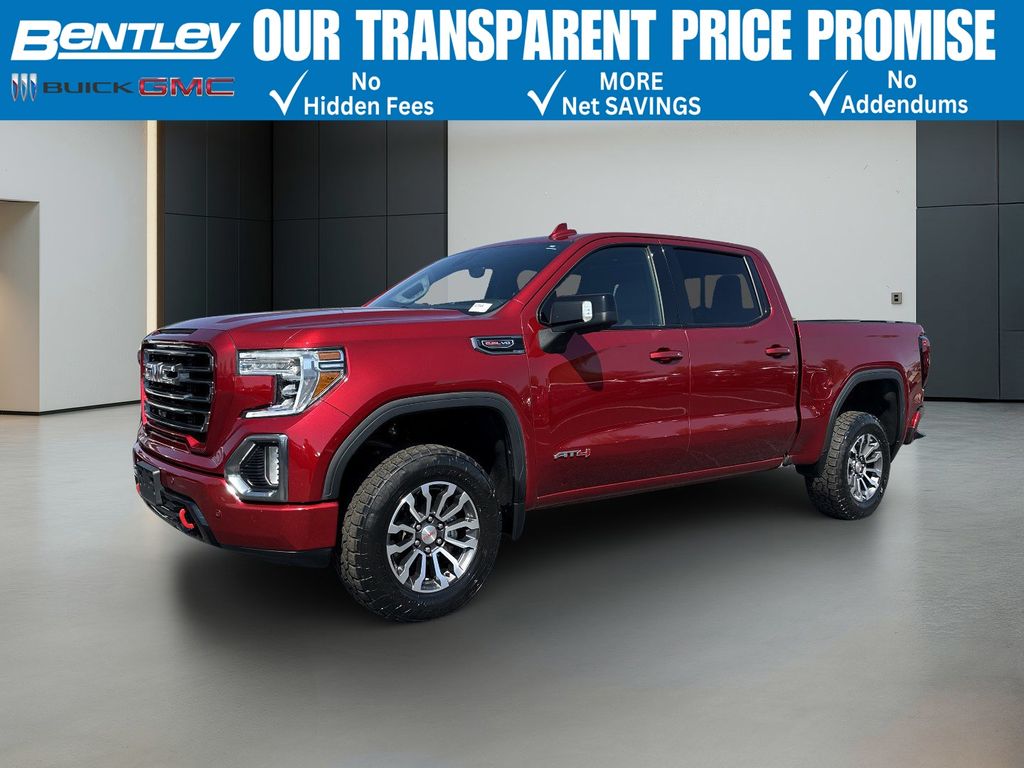 Cayenne Red Tintcoat 2021 GMC Sierra 1500 AT4 Crew Cab 4WD Pickup Truck Four-Wheel Drive Automatic