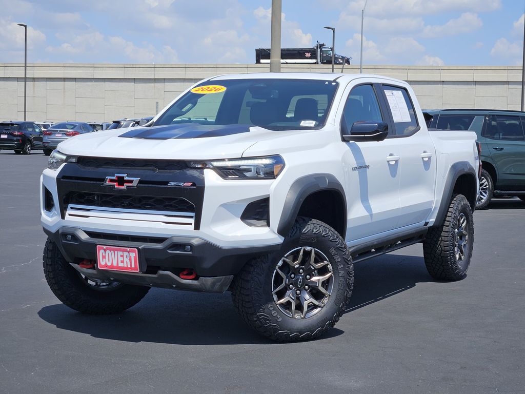 Summit White 2026 Chevrolet Colorado Pickup Truck Four-Wheel Drive 8-Speed Automatic