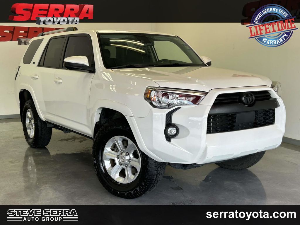 Super White 2021 Toyota 4Runner SUV / Crossover Four-Wheel Drive 5-Speed Automatic Overdrive