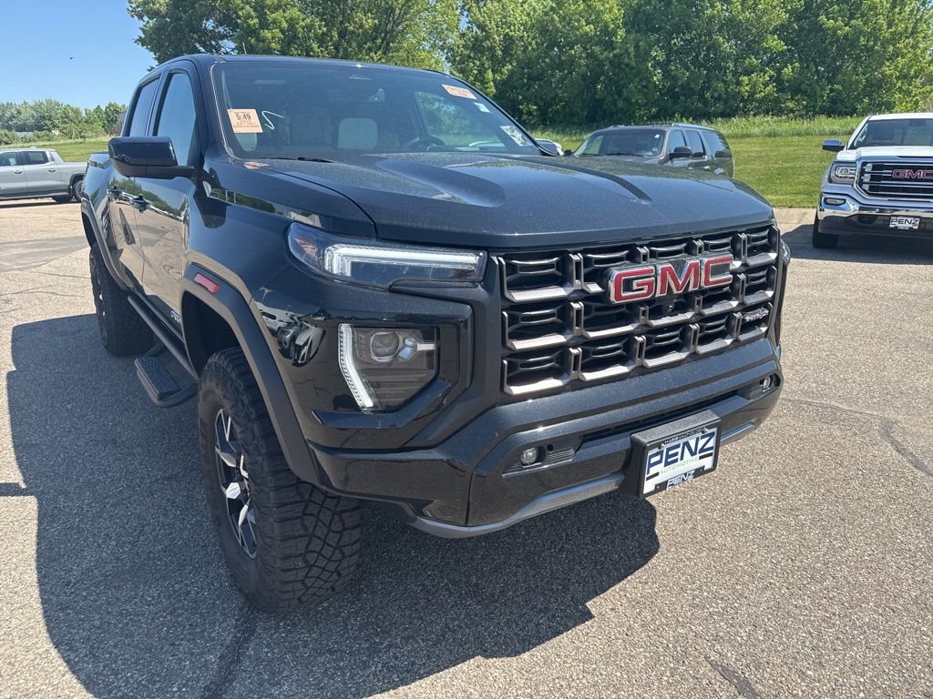 Onyx Black 2024 GMC Canyon AT4X Crew Cab 4WD Pickup Truck Four-Wheel Drive Automatic