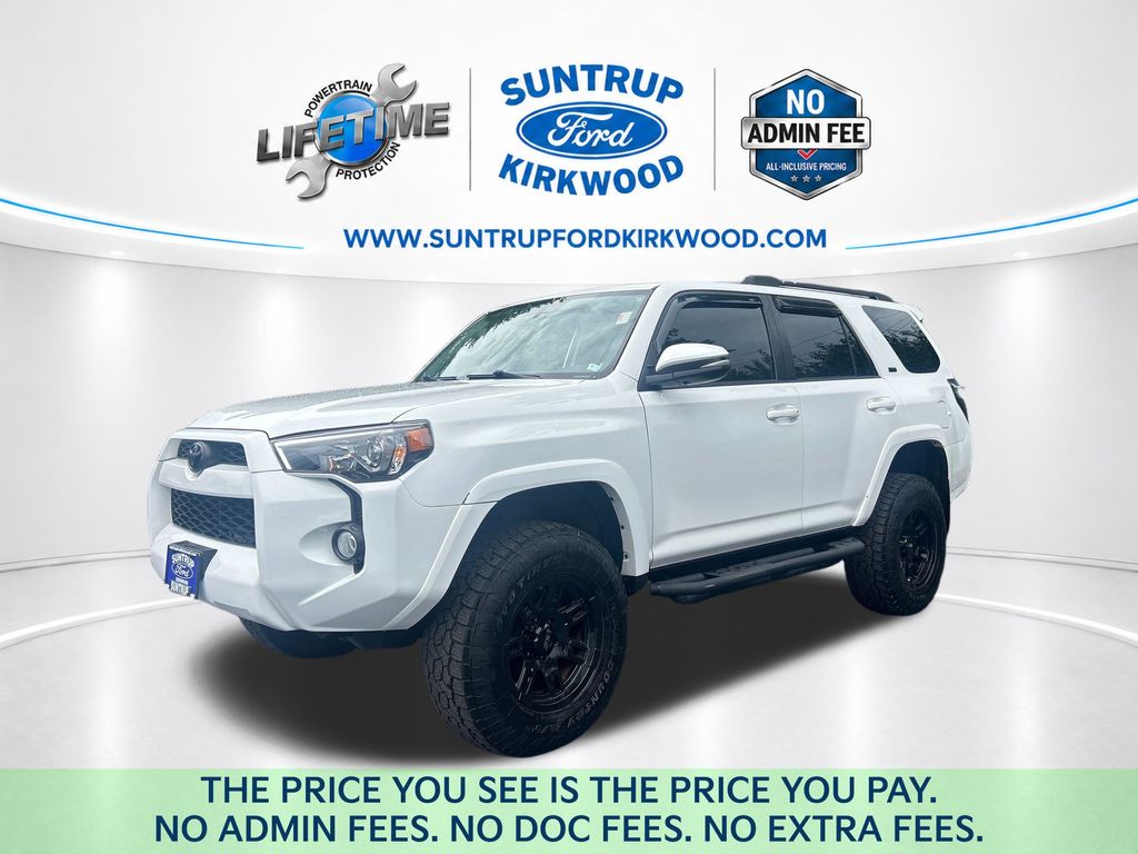 Super White 2015 Toyota 4Runner SUV / Crossover Four-Wheel Drive 5-Speed Automatic Overdrive
