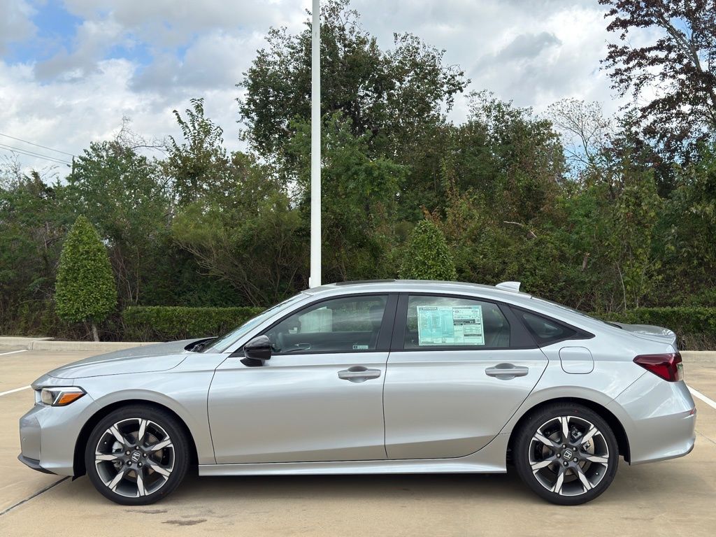2026 Honda Civic Hybrid Sport Touring Silver at Community Honda