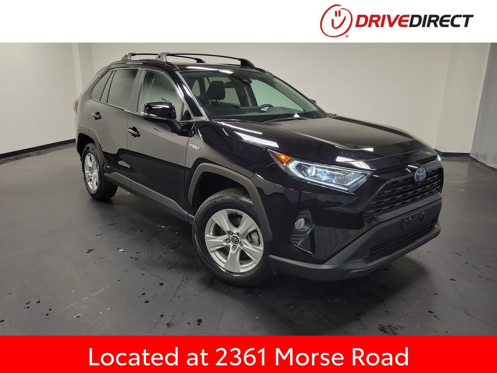Midnight Black Metallic 2021 Toyota RAV4 Hybrid XLE AWD SUV / Crossover All-Wheel Drive Continuously Variable Transmission
