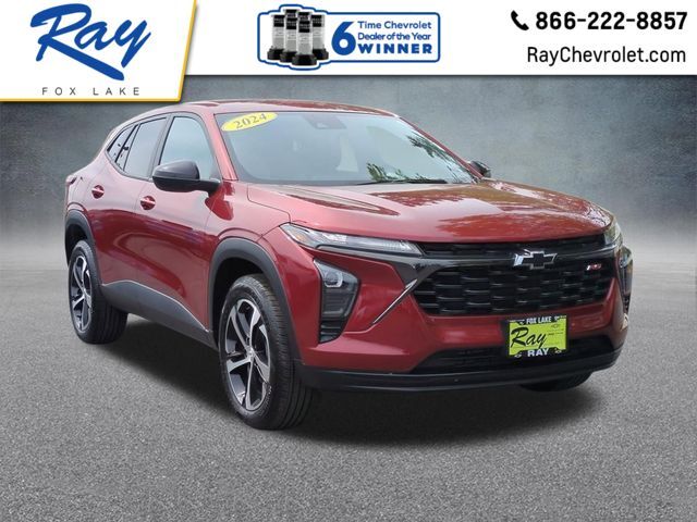 Red (Crimson) 2024 Chevrolet Trax RS with 1RS FWD SUV / Crossover Front-Wheel Drive 6-Speed Automatic