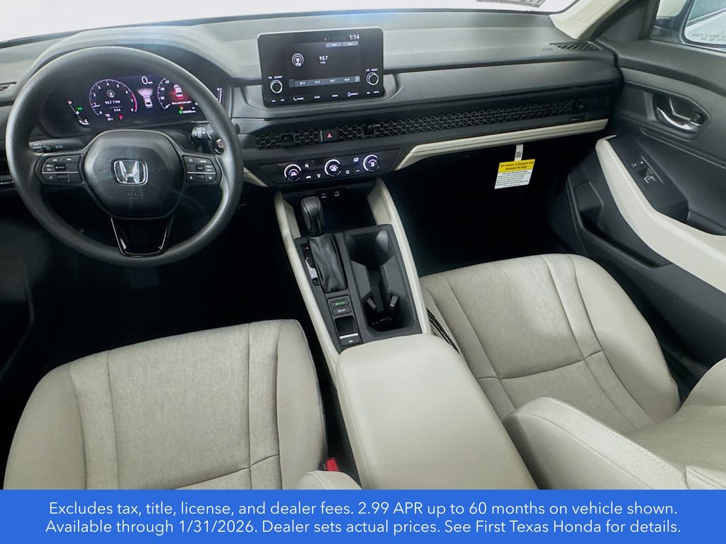 New Car 2025 Honda Accord  Lx For Sale Under $30,000 In Austin, Texas