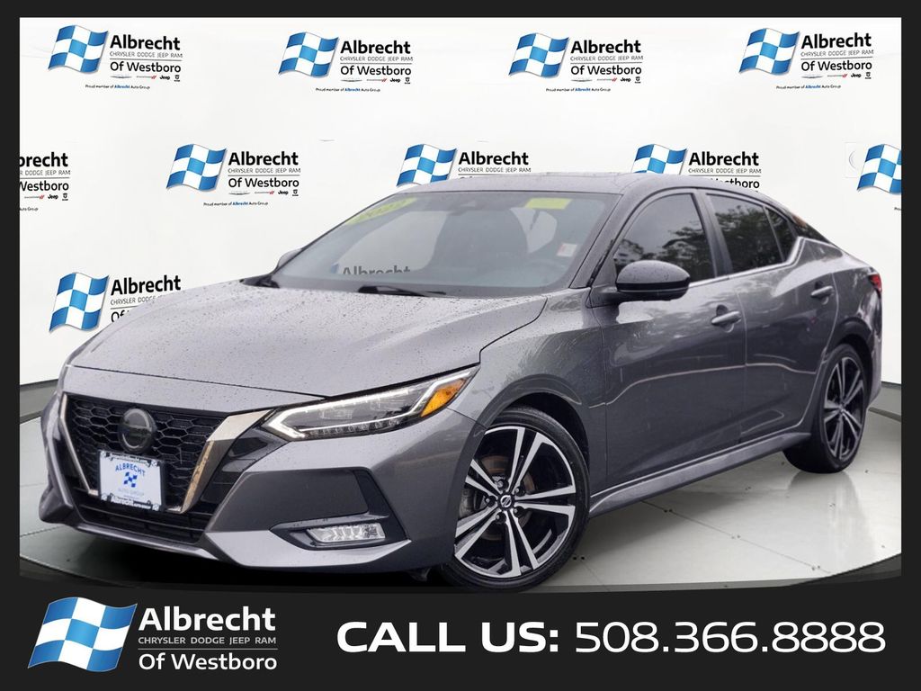 Gun Metallic/Super Black 2022 Nissan Sentra Sedan Front-Wheel Drive Continuously Variable Transmission