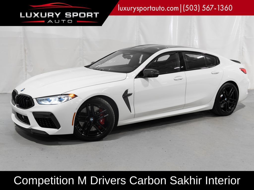 Alpine White 2022 BMW M8 Sedan All-Wheel Drive 8-Speed Automatic
