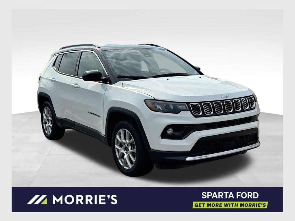 Bright White Clearcoat 2025 Jeep Compass SUV / Crossover Four-Wheel Drive 8-Speed Automatic