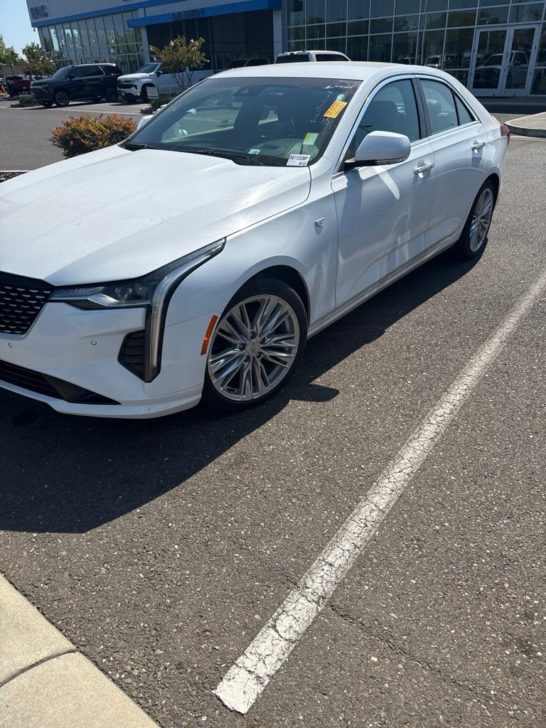 Summit White 2024 Cadillac CT4 Sedan Rear-Wheel Drive 8-Speed Automatic