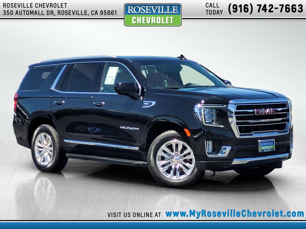 Onyx Black 2023 GMC Yukon SLT 4WD SUV / Crossover Four-Wheel Drive