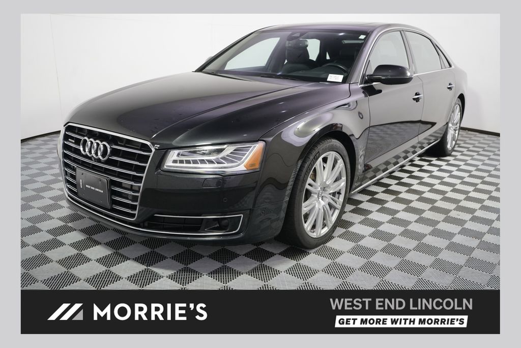 Brilliant Black 2015 Audi A8 4.0T quattro LWB AWD Sedan All-Wheel Drive 8-Speed Automatic