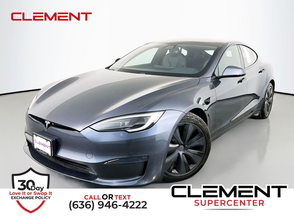 Midnight Silver Metallic 2022 Tesla Model S Sedan All-Wheel Drive 1-Speed Automatic