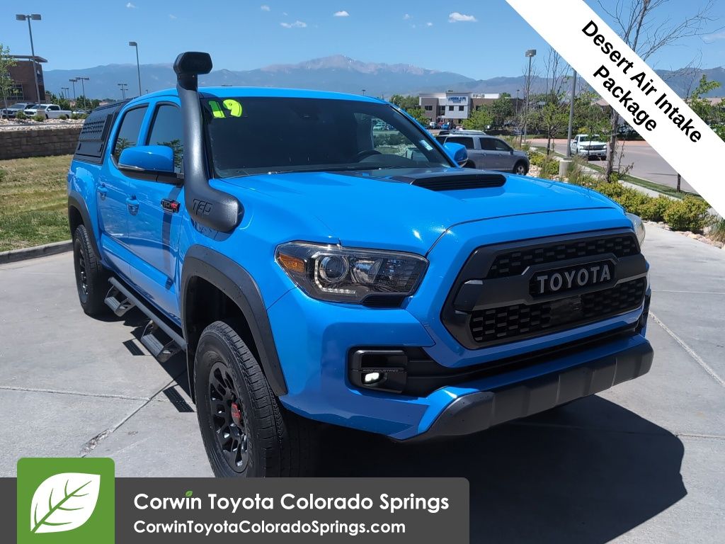 Voodoo Blue 2019 Toyota Tacoma TRD Pro Double Cab 4WD Pickup Truck Four-Wheel Drive 6-Speed Automatic