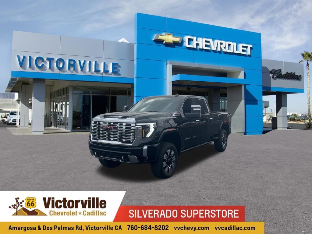 Onyx Black 2024 GMC Sierra 2500HD Denali Crew Cab 4WD Pickup Truck Four-Wheel Drive Automatic