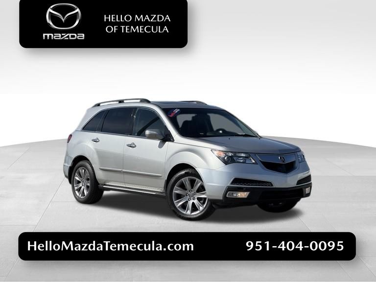 Palladium Metallic 2012 Acura MDX SH-AWD with Advance Package SUV / Crossover All-Wheel Drive 6-Speed Automatic