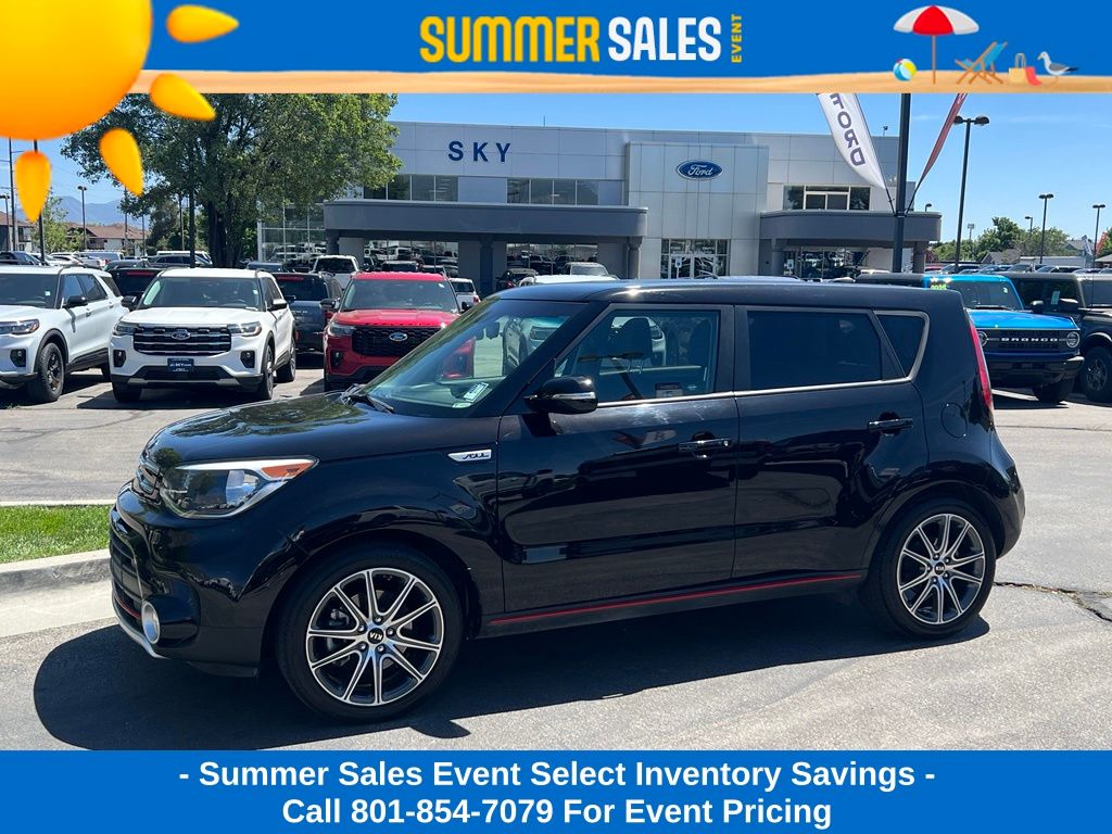 Shadow Black 2018 Kia Soul Wagon Front-Wheel Drive 7-Speed Automatic