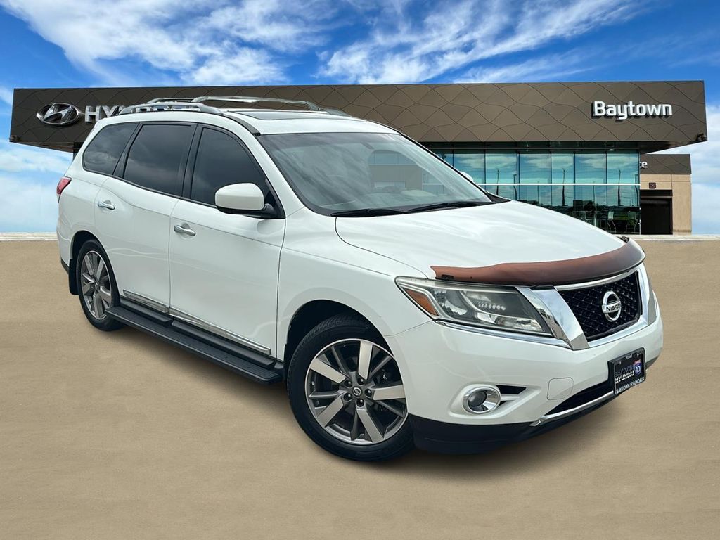 2014 Nissan Pathfinder Platinum White at Toyota of Kenner