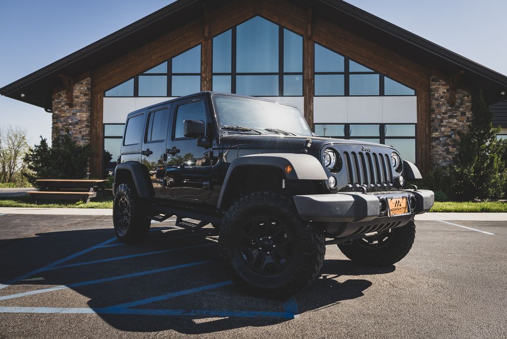 Black Clearcoat 2015 Jeep Wrangler Unlimited Willy Wheeler Edition 4WD SUV / Crossover Four-Wheel Drive 6-Speed Manual