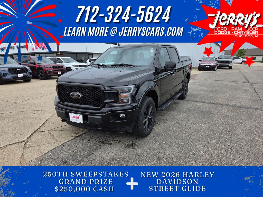 Black Metallic 2020 Ford F-150 Lariat SuperCrew 4WD Pickup Truck Four-Wheel Drive Automatic