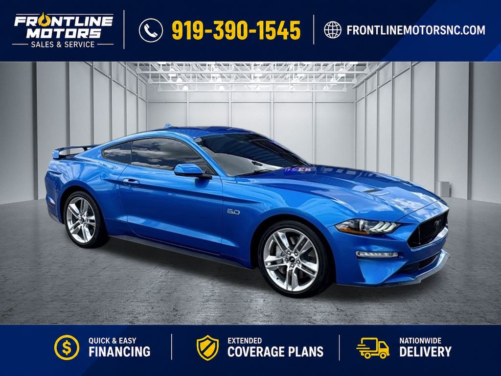 Velocity Blue Metallic 2020 Ford Mustang Coupe Rear-Wheel Drive 10-Speed Automatic