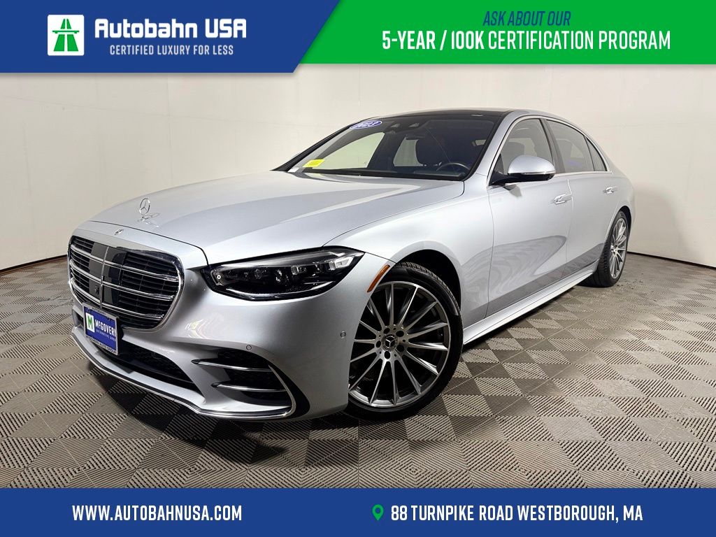 Cirrus Silver 2023 Mercedes-Benz S-Class Sedan All-Wheel Drive 9-Speed Automatic