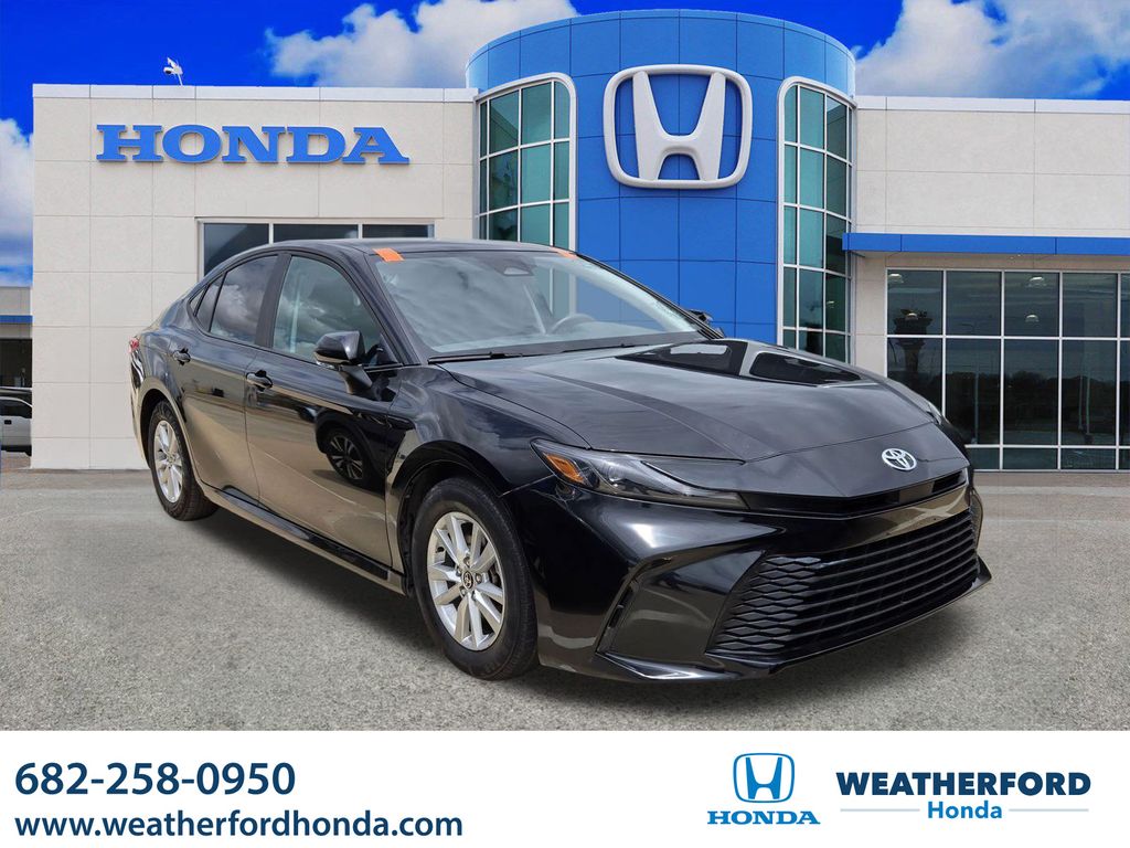 Midnight Black Metallic 2025 Toyota Camry Sedan Front-Wheel Drive Continuously Variable Transmission