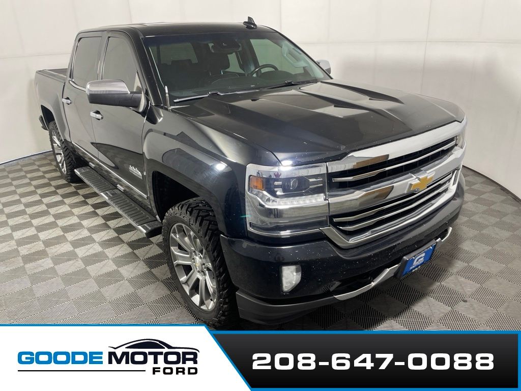 Black 2018 Chevrolet Silverado 1500 Pickup Truck Four-Wheel Drive 8-Speed Automatic Overdrive