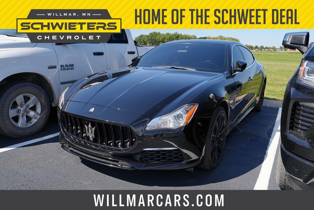 Nero 2017 Maserati Quattroporte Sedan Rear-Wheel Drive 8-Speed Automatic