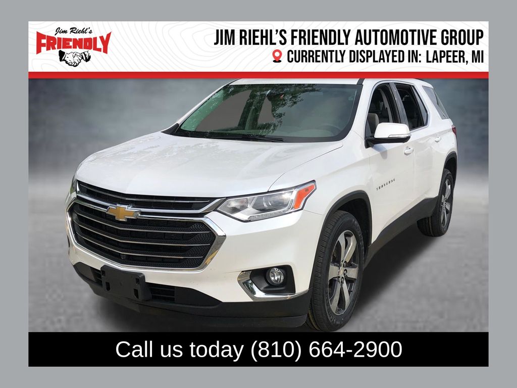 White (Iridescent Pearl Tricoat) 2020 Chevrolet Traverse SUV / Crossover Four-Wheel Drive 9-Speed Automatic