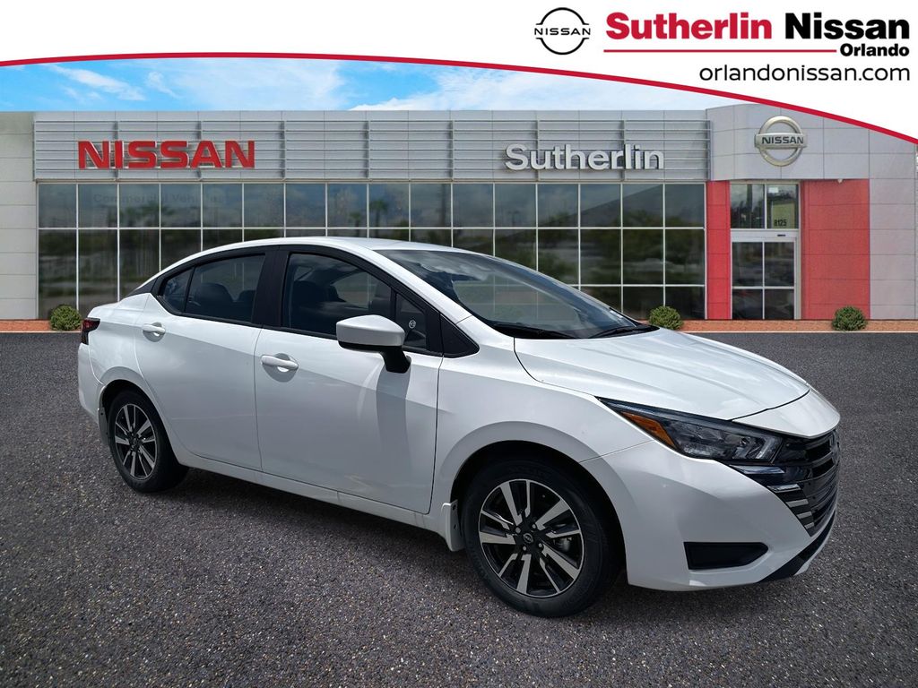Aspen White 2025 Nissan Versa SV FWD Sedan Front-Wheel Drive Continuously Variable Transmission