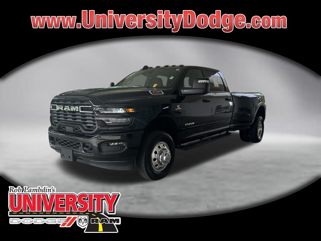 Diamond Black Crystal Pearlcoat 2026 RAM 3500 Pickup Truck Four-Wheel Drive 8-Speed Automatic