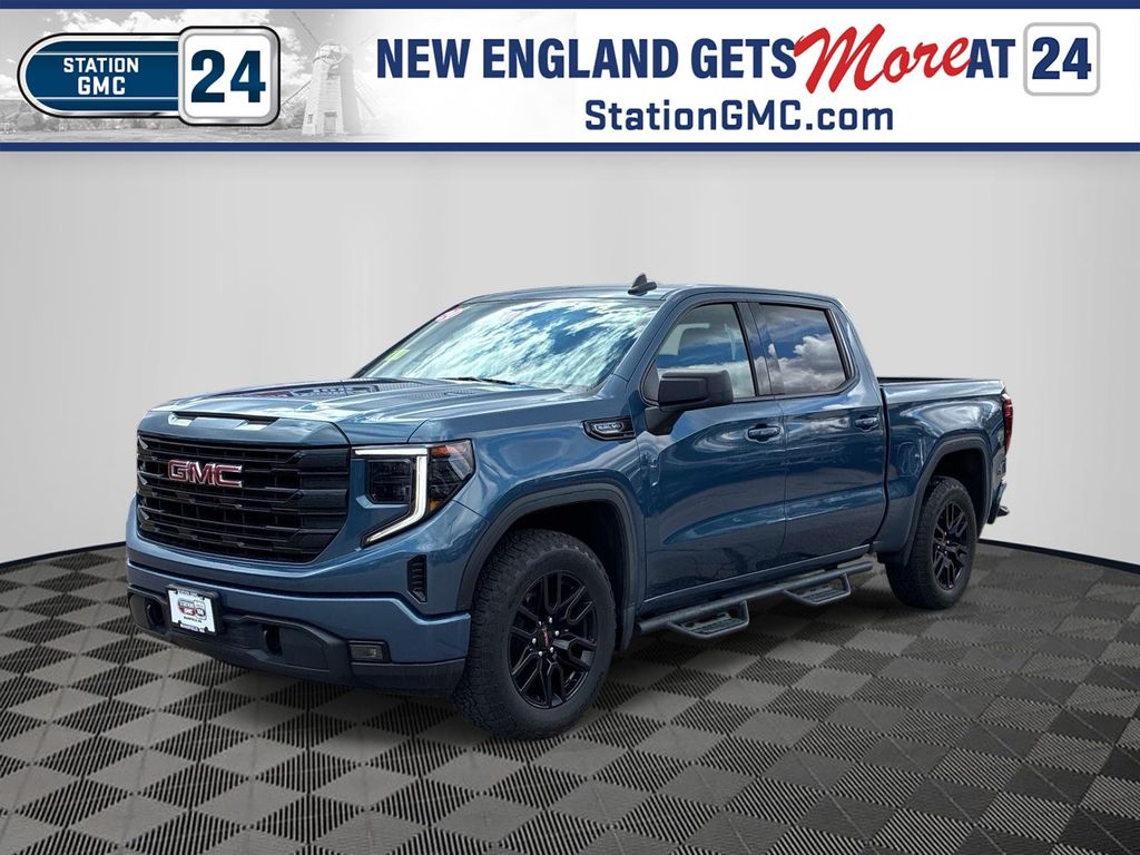 Downpour Metallic 2024 GMC Sierra 1500 Elevation Crew Cab 4WD Pickup Truck Four-Wheel Drive Automatic