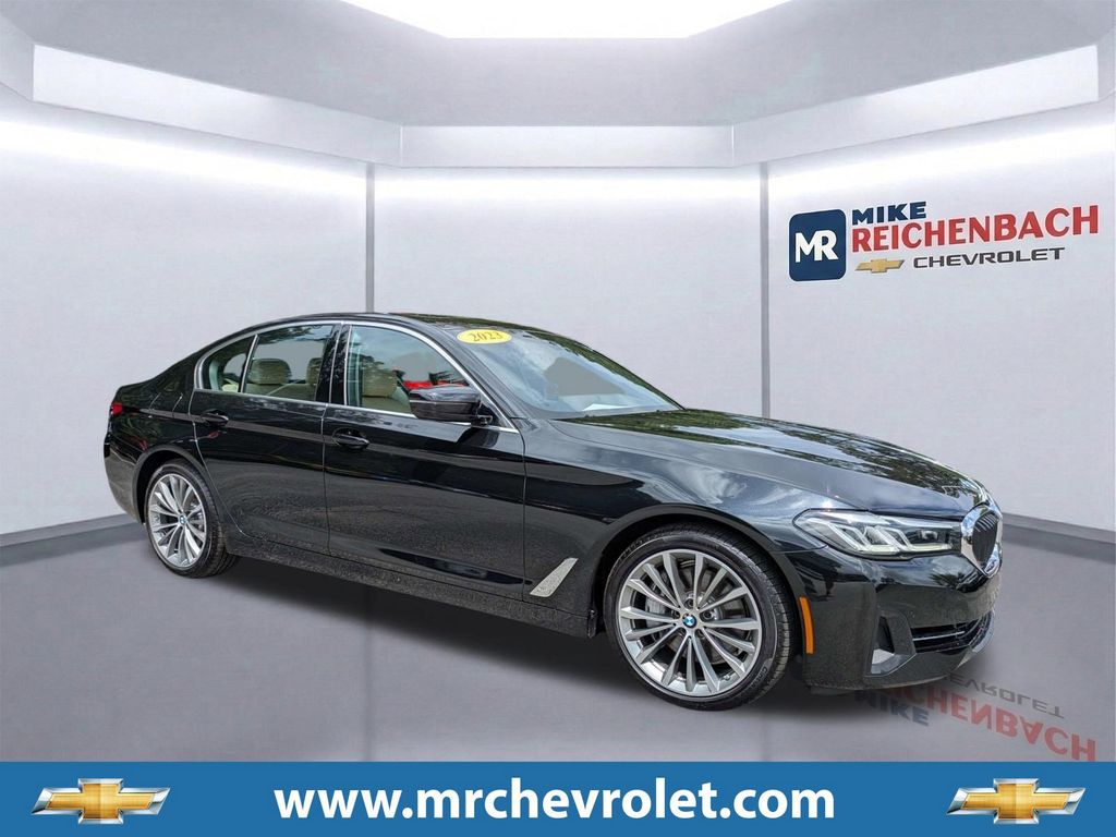 Black Sapphire Metallic 2023 BMW 5 Series Sedan All-Wheel Drive 8-Speed Automatic
