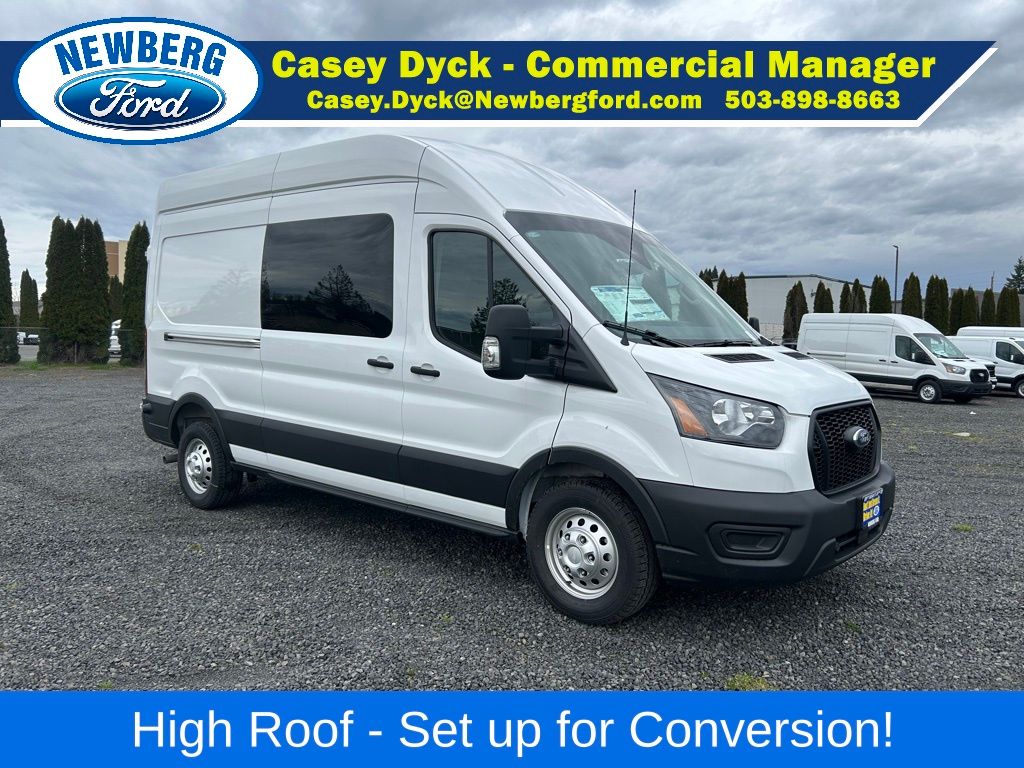Oxford White 2025 Ford Transit Cargo Van All-Wheel Drive