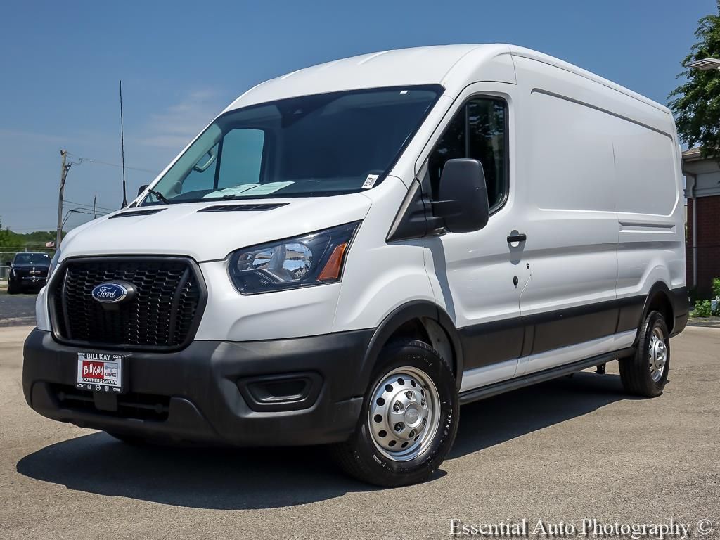 Oxford White 2023 Ford Transit Cargo 250 Medium Roof AWD Van All-Wheel Drive