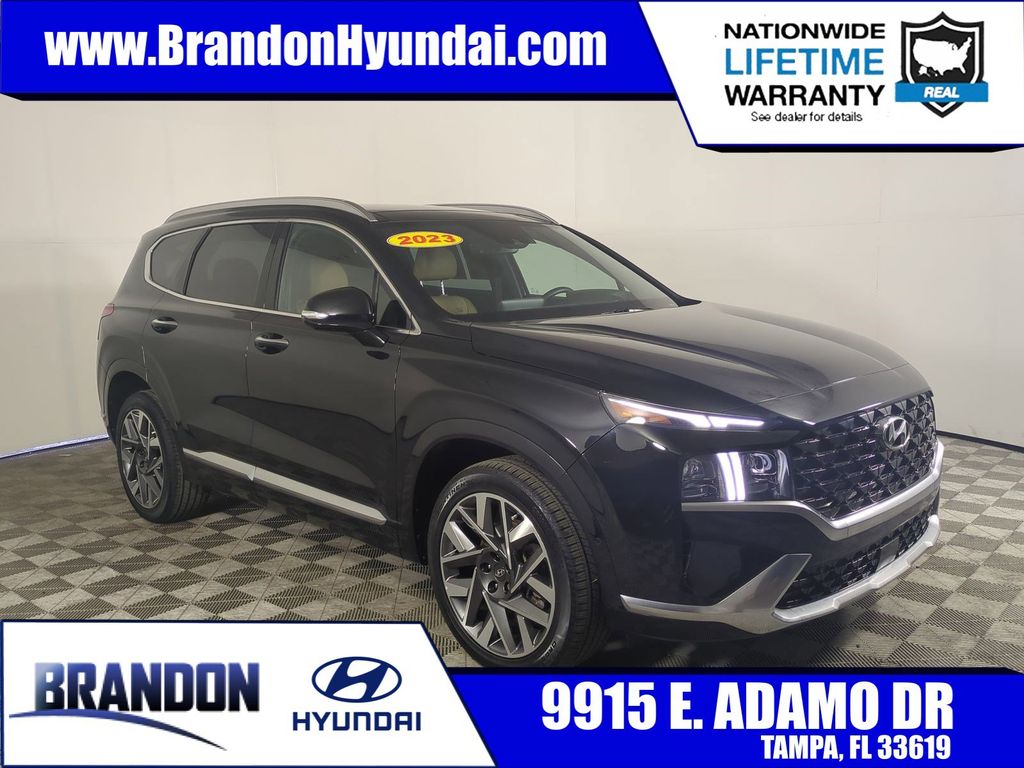 Twilight Black 2023 Hyundai Santa Fe Calligraphy FWD SUV / Crossover Front-Wheel Drive Automatic