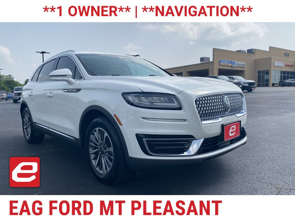 Pristine White 2020 Lincoln Nautilus Standard FWD SUV / Crossover Front-Wheel Drive 8-Speed Automatic