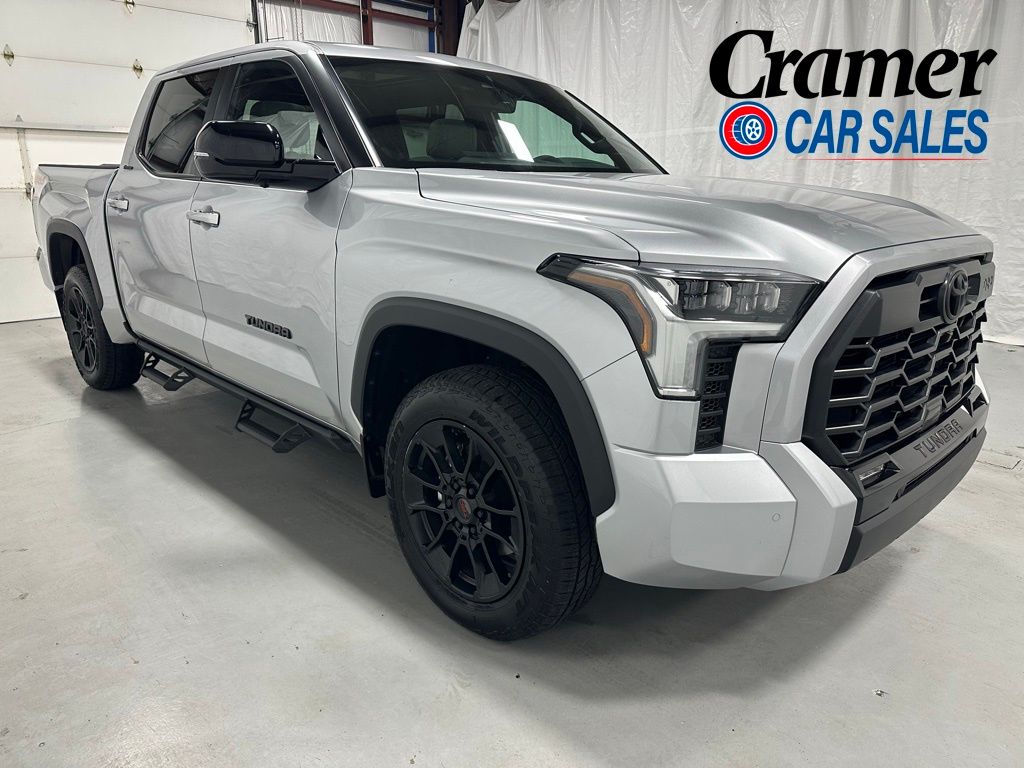 Celestial Silver Metallic 2025 Toyota Tundra Limited CrewMax Cab 4WD Pickup Truck Four-Wheel Drive Automatic